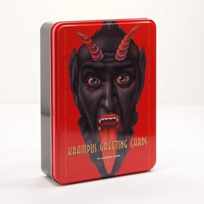 Krampus Greeting Cards Set One: 20 Assorted Cards in Deluxe Tin