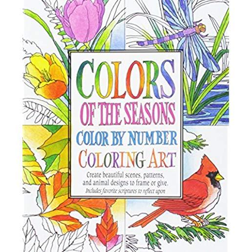 Colors of the Seasons Color by Number Coloring Art
