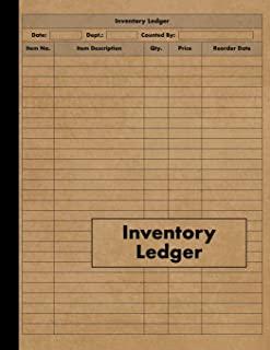 Inventory Ledger: Large Inventory Ledger Log Book - 120 Pages - Tracking Book For Business, Office, Shop and Personal Management