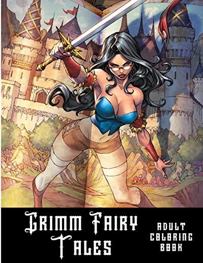 Grimm Fairy Tales: Adult sexy coloring book for stress relief and relaxation.