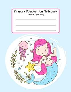 Primary Composition Notebook: Primary Composition Notebook K-2. Picture Space And Dashed Midline, Primary Composition Notebook, Composition Notebook