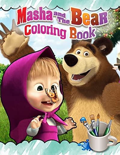 Masha and the Bear Coloring Book: Masha and the Bear Jumbo Coloring Book With High Quality Images For All Funs