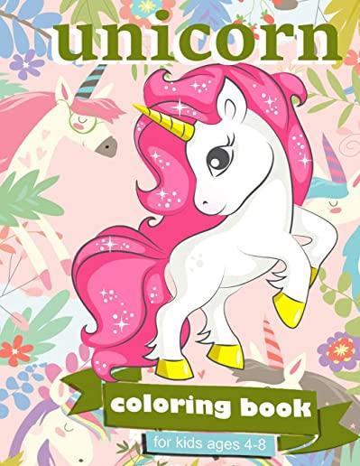 Unicorn Coloring Book: For Kids Ages 4-8 - 100 coloring pages, 8.5 x 11 inches