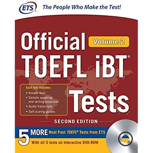 Official TOEFL IBT Tests Volume 2, Second Edition [With DVD ROM]