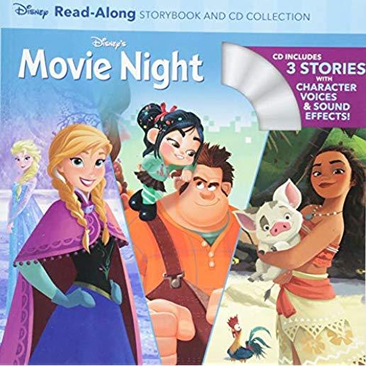 Disney's Movie Night Read-Along Storybook and CD Collection: 3-In-1 Feature Animation Bind-Up