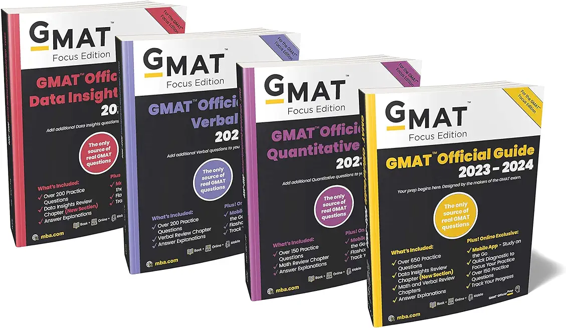 GMAT Official Guide 2023-2024 Bundle, Focus Edition: Includes GMAT Official Guide, GMAT Quantitative Review, GMAT Verbal Review, and GMAT Data Insight