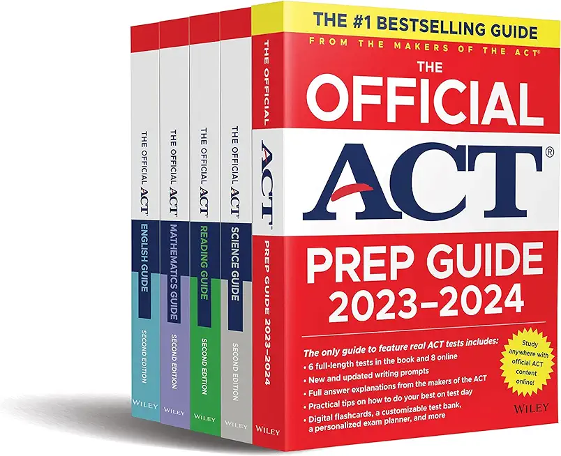 The Official ACT Prep & Subject Guides 2023-2024 Complete Set: Includes the Official ACT Prep, English, Mathematics, Reading, and Science Guides + 8 P