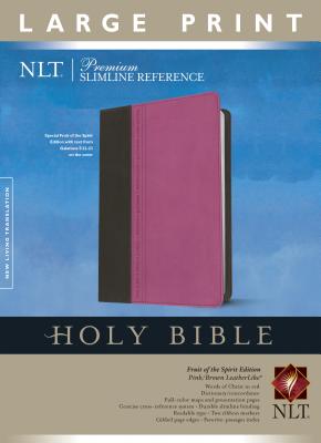 Premium Slimline Reference Bible-NLT-Large Print Fruit of the Spirit