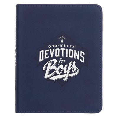 One-Min Devotions for Boys Lux-Leather
