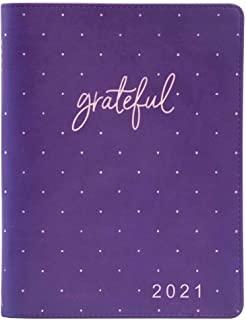 Large Daily Planner for Women 2021 Purple/Grateful