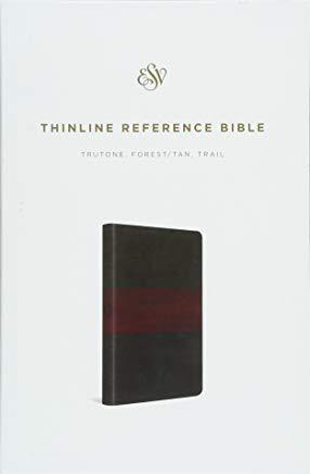 ESV Thinline Reference Bible (Trutone, Forest/Tan, Trail Design)