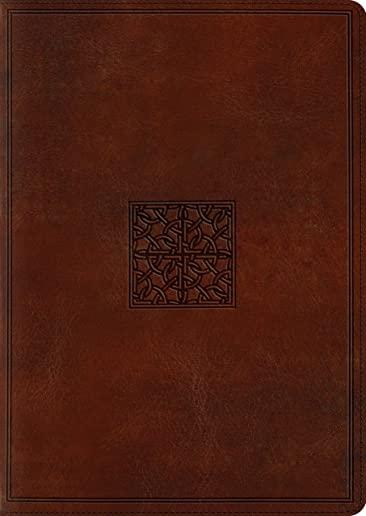 ESV Study Bible, Large Print (Trutone, Walnut, Celtic Imprint Design)