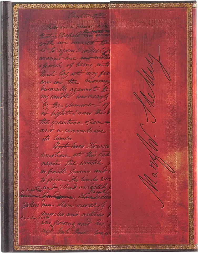 Paperblanks Mary Shelley, Frankenstein Embellished Manuscripts Collection Hardcover Journal Ultra Lined Wrap 144 Pg 120 GSM