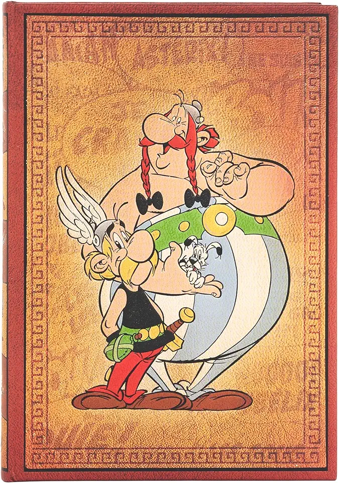 Paperblanks Asterix & Obelix the Adventures of Asterix Hardcover Journals MIDI Lined Elastic Band 144 Pg 120 GSM
