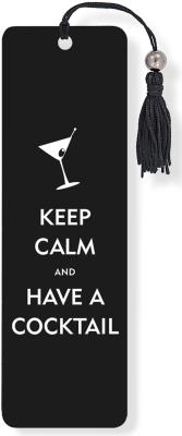 Keep Calm & Have a Cocktail Beaded Bookmark