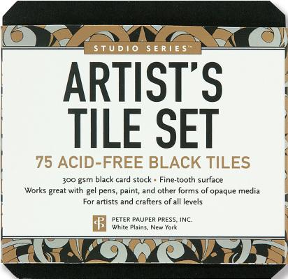 Studio Series Artist's Tile Set: Black: 75 Acid-Free Black Tiles
