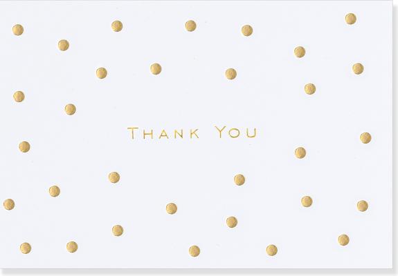 Ty Note Gold Dots