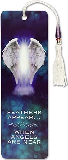 Feathers Appear When Angels Are Near Beaded Bookmark