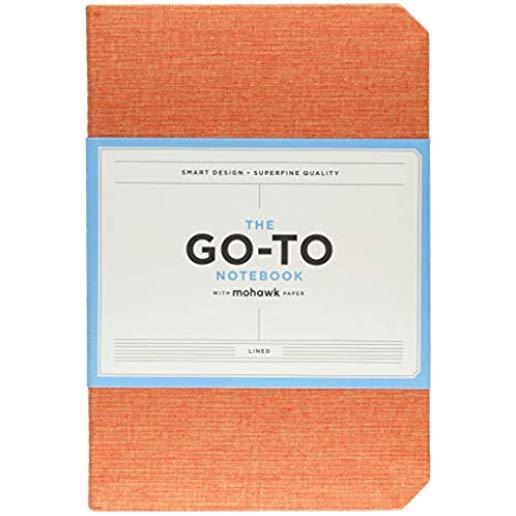 Go-To Notebook with Mohawk Paper, Persimmon Orange Lined: (lined Notebooks, Notebooks with Lines, Orange Notebooks)