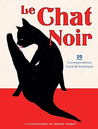 Le Chat Noir: 20 Correspondence Cards & Envelopes (Cat Cards, Cat Stationary, Gifts for Cat Lovers)