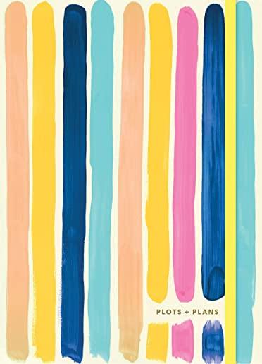 Plots & Plans: Bright Stripes: (organizational Planner and Notebook, Weekly Productivity Journal)