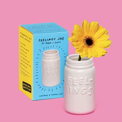 Feelings Jar: (unique Office and Desk Decor, Cute Ceramic Pen and Pencil Holder)
