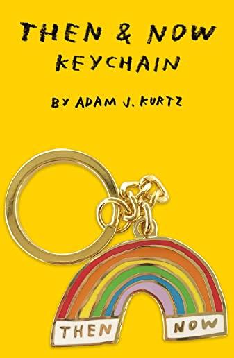 Then & Now Keychain: (rainbow Novelty Keychain Ring, @adamjk Keychain Gift)
