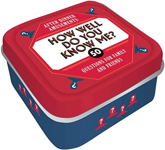 After Dinner Amusements: How Well Do You Know Me?: 50 Questions for Family and Friends (Dinner Party Gifts, Games for Adults, Games for Dinner Parties