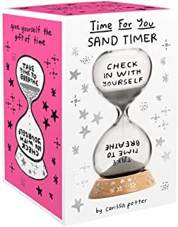Time for You Sand Timer: (5-Minute Hourglass for Self-Care and Stress Relief, Mindfulness Glass Timer with Sparkling Sand)