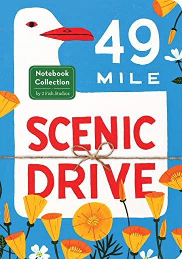 49-Mile Scenic Drive Notebook Collection: (san Francisco Blank Journals, Three Notebooks with Iconic California Artwork)