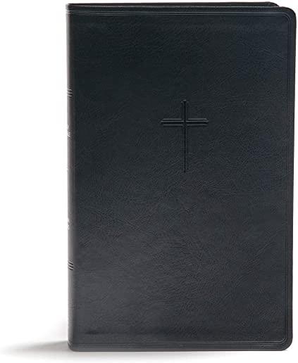 CSB Everyday Study Bible, Black Leathertouch