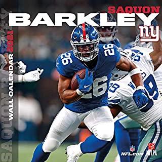 New York Giants Saquon Barkley 2021 12x12 Player Wall Calendar