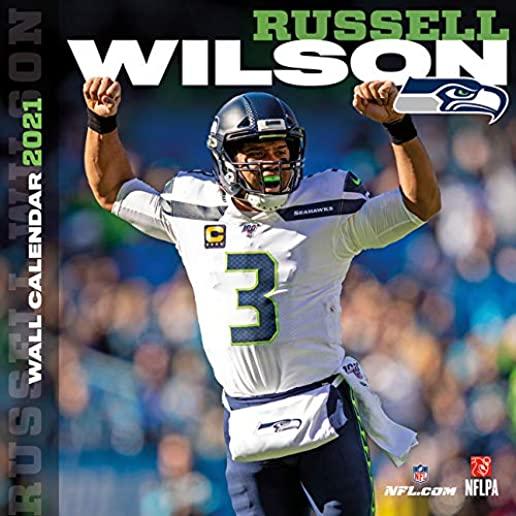 Seattle Seahawks Russell Wilson 2021 12x12 Player Wall Calendar