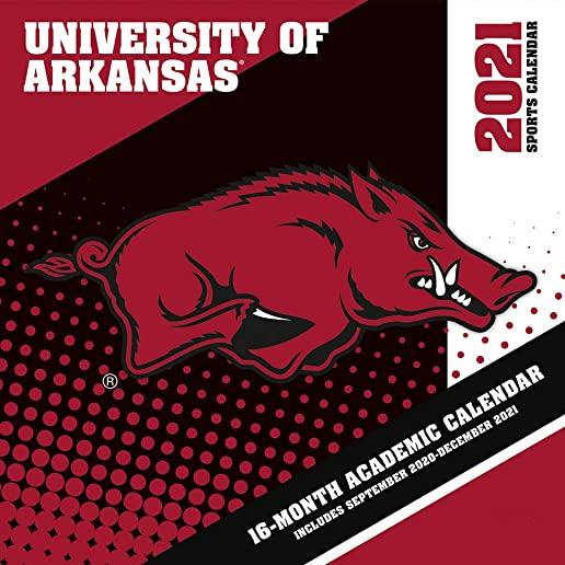 Arkansas Razorbacks 2021 12x12 Team Wall Calendar