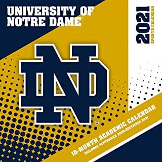 Notre Dame Fighting Irish 2021 12x12 Team Wall Calendar