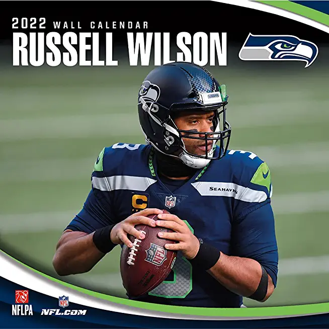 Seattle Seahawks Russell Wilson 2022 12x12 Player Wall Calendar