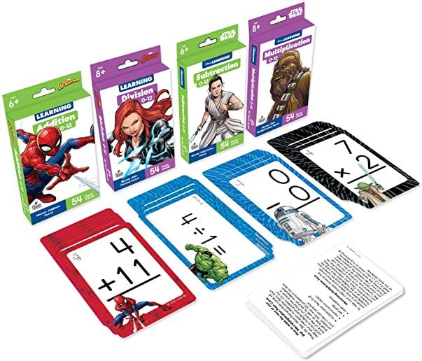 Disney Math Flash Card Set - 4 Sets of Cards