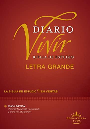 Biblia de Estudio del Diario Vivir Rvr60, Letra Grande (Letra Roja, Tapa Dura, Ãndice)