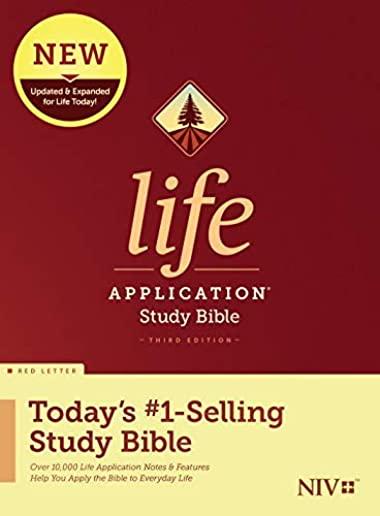 NIV Life Application Study Bible, Third Edition, Large Print (Red Letter, Hardcover)