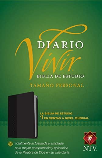 Biblia de Estudio del Diario Vivir Ntv, TamaÃ±o Personal (Letra Roja, Sentipiel, Negro)