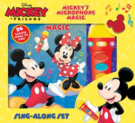 Disney Mickey & Friends: Mickey's Microphone Magic Sing-Along Sound Book Set: Sing-Along Set [With Sing-Along Set and Battery]