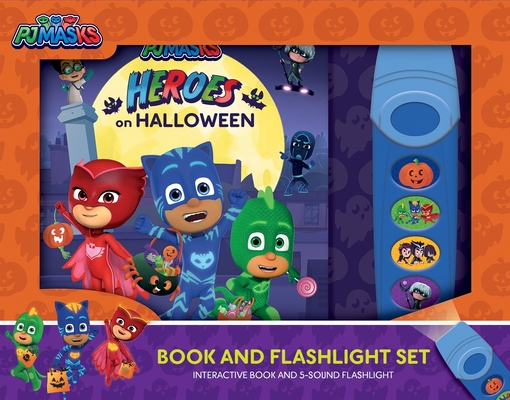 Pj Masks: Heroes on Halloween: Book and Flashlight Set [With Flashlight]