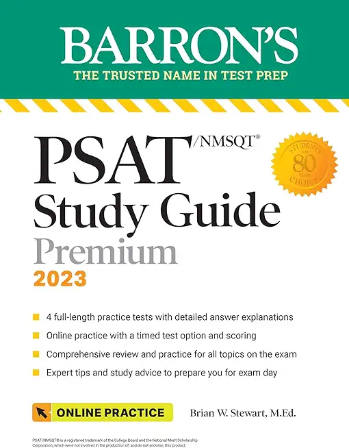 Psat/NMSQT Study Guide, 2023: 4 Practice Tests + Comprehensive Review + Online Practice