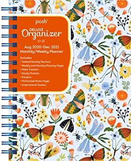 Posh: Deluxe Organizer 17-Month 2020-2021 Monthly/Weekly Planner Calendar: Garden Creatures