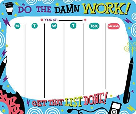 Get That List Done! Weekly To-Do Pad