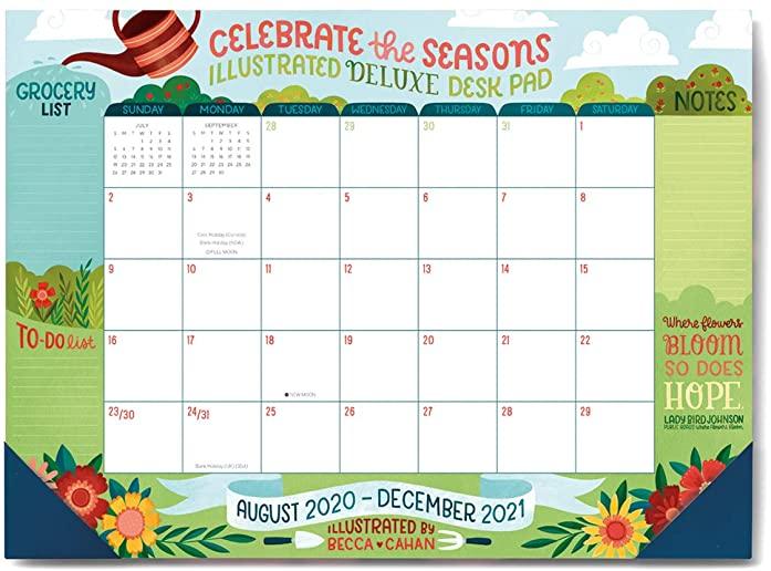 2021 Celebrate the Seasons Illustrated Deluxe Desk Pad