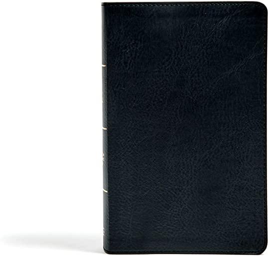 CSB Single-Column Personal Size Bible, Black Leathertouch