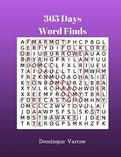 365 Days Word Finds: For Adult Large Print Word Search Puzzles Books