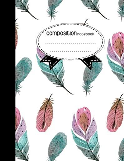 Composition Notebook, 8.5 x 11, 110 pages: Boho Style: (School Notebooks)