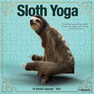 Sloth Yoga 2021 Mini Wall Calendar